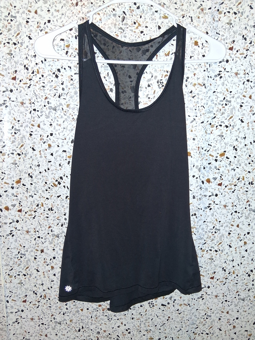 Women's Athleta Tank Top Black Mesh Size Small
